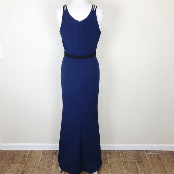 Dress the Population Lana Plunge Neckline Gown Med - Picture 3 of 8
